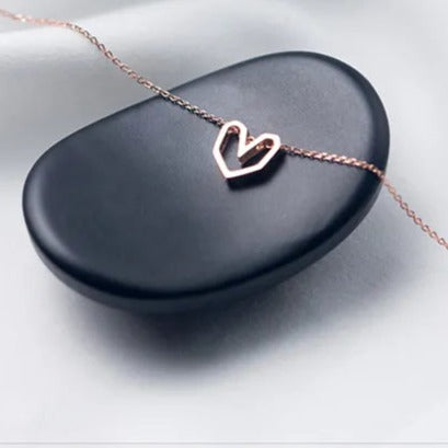 Sterling Silver Heart Pendant Necklace