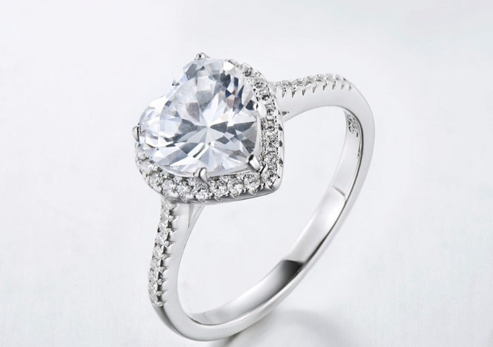 Sterling Silver Love Heart Ring