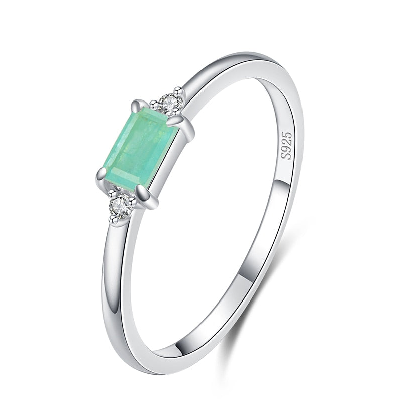 Sterling Silver Blue Tourmaline Rings