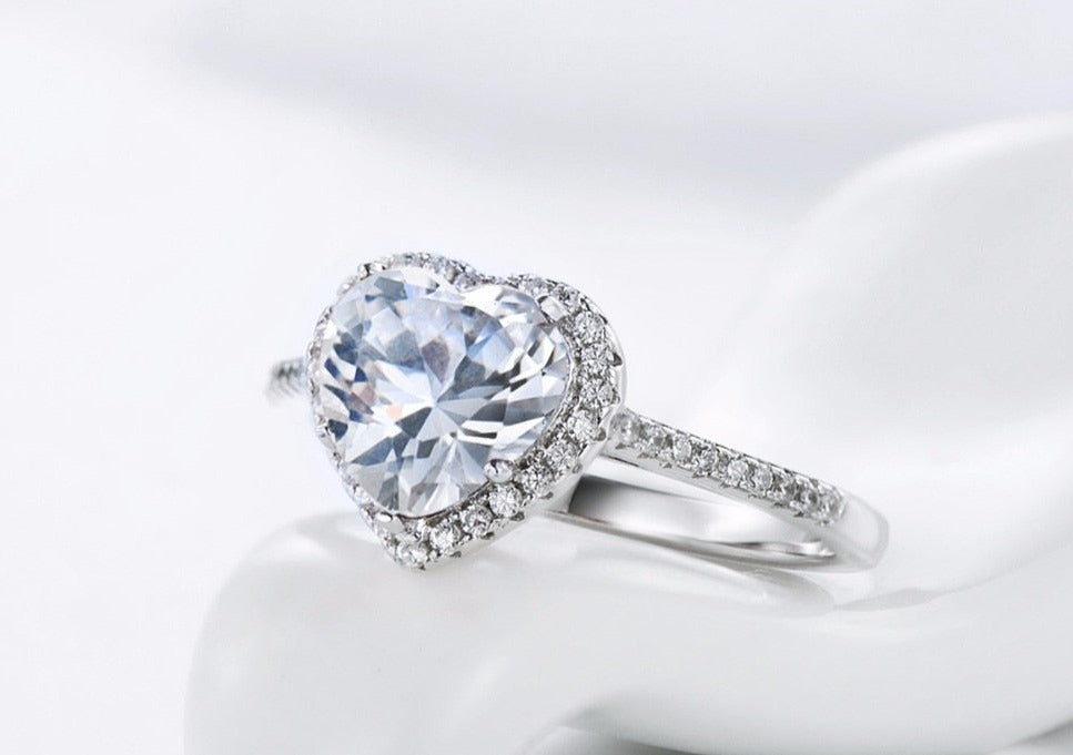 Sterling Silver Love Heart Ring