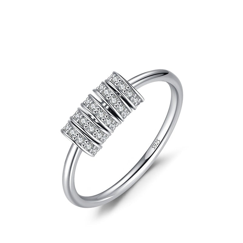 Sterling Silver Beaded Ring