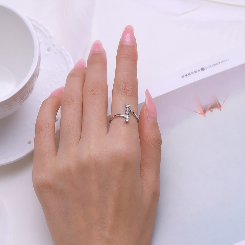 Sterling Silver Tower Ring