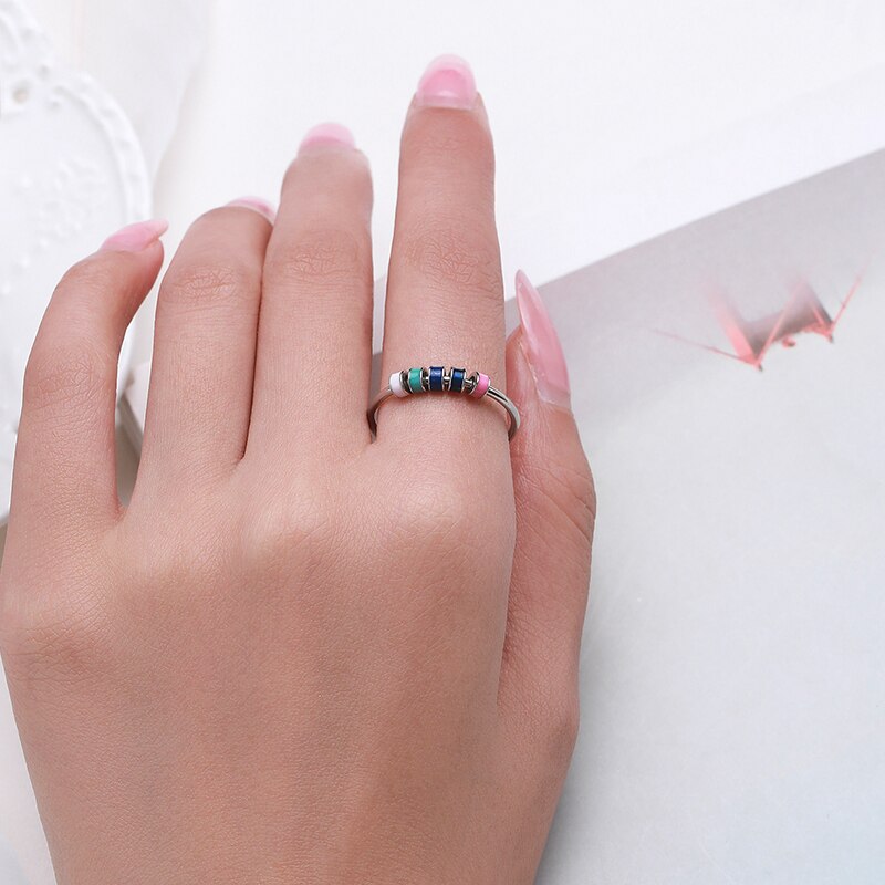 Sterling Silver Beaded Ring
