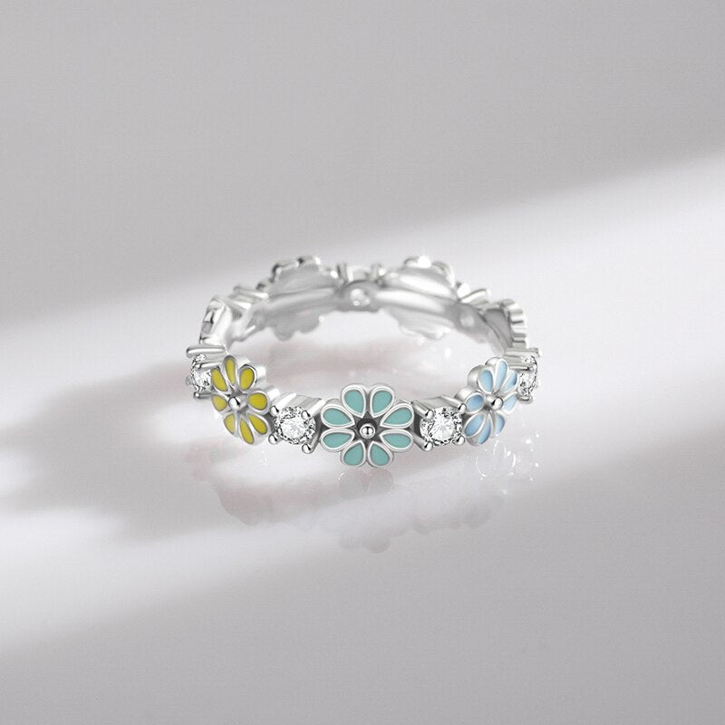 Sterling Silver Daisy Ring