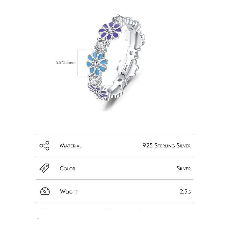 Sterling Silver Daisy Ring