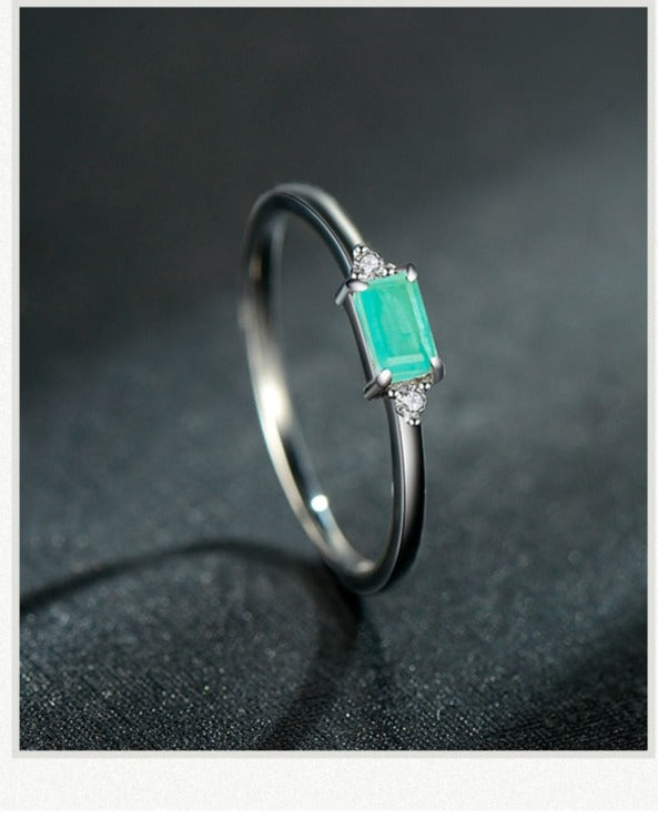 Sterling Silver Blue Tourmaline Rings