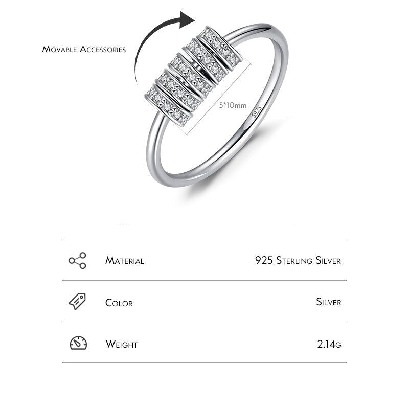 Sterling Silver Beaded Ring