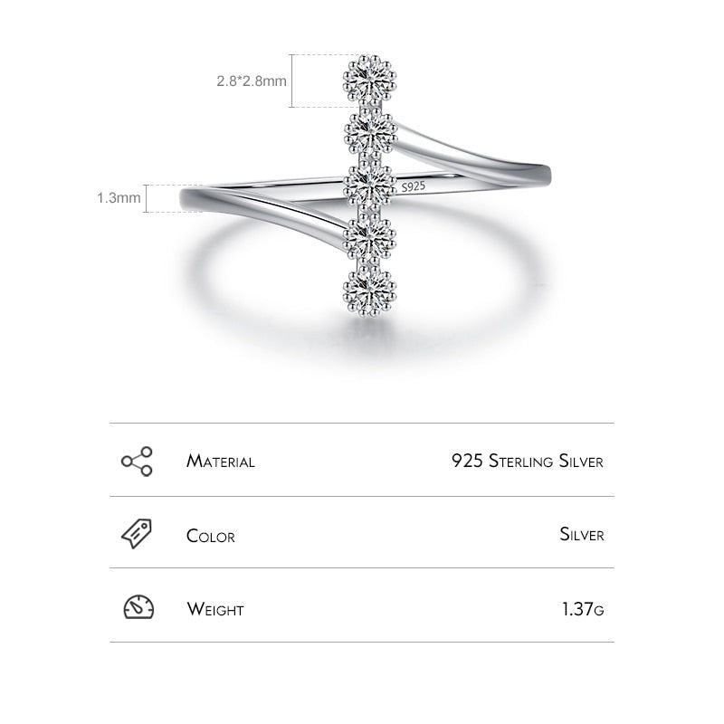Sterling Silver Tower Ring