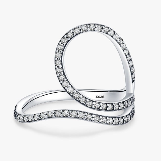 Sterling Silver Cubic Zirconia Dress Ring
