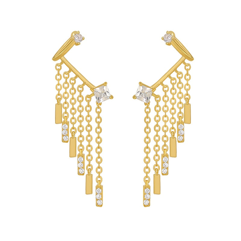 Gold Charm Earring