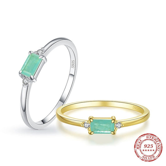 Sterling Silver Blue Tourmaline Rings
