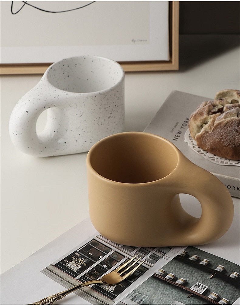 Jumbo Ceramic Mug and Dish set