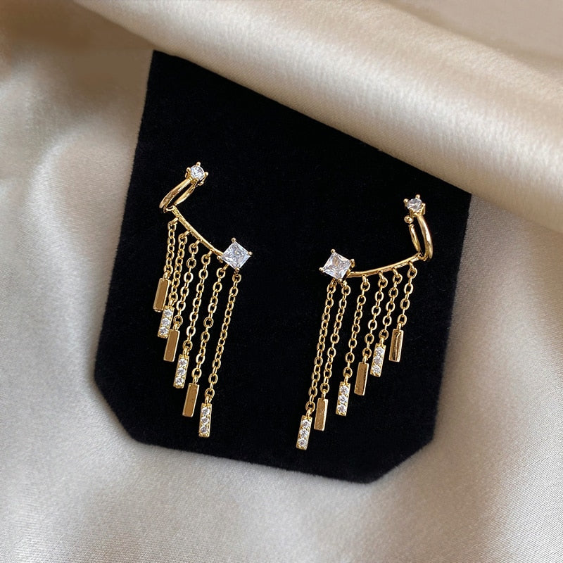 Gold Charm Earring