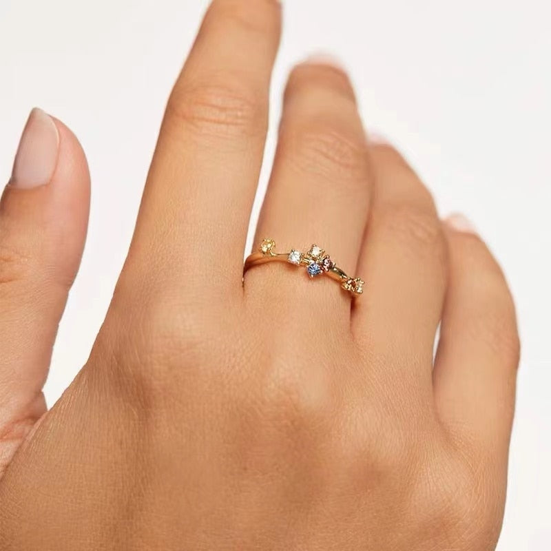 Sterling Silver Fine Crystal Rings
