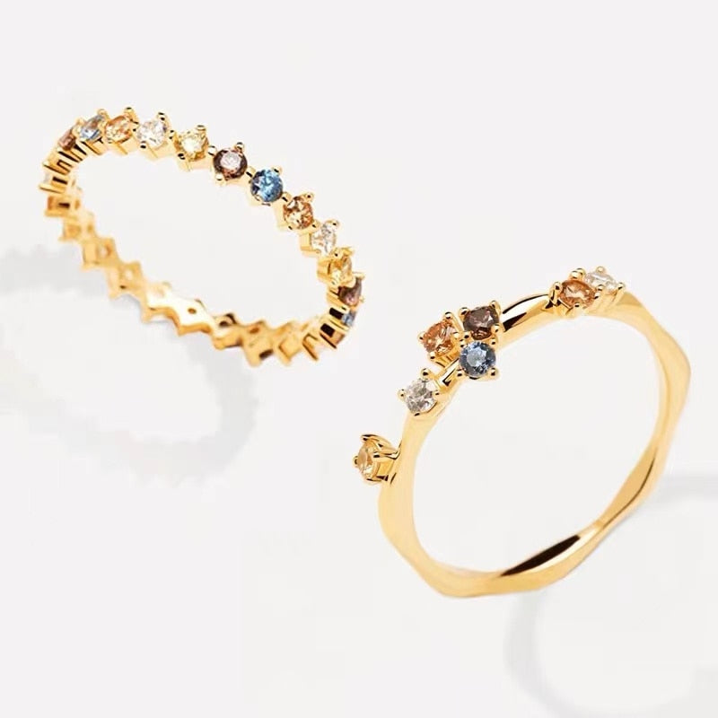 Sterling Silver Fine Crystal Rings