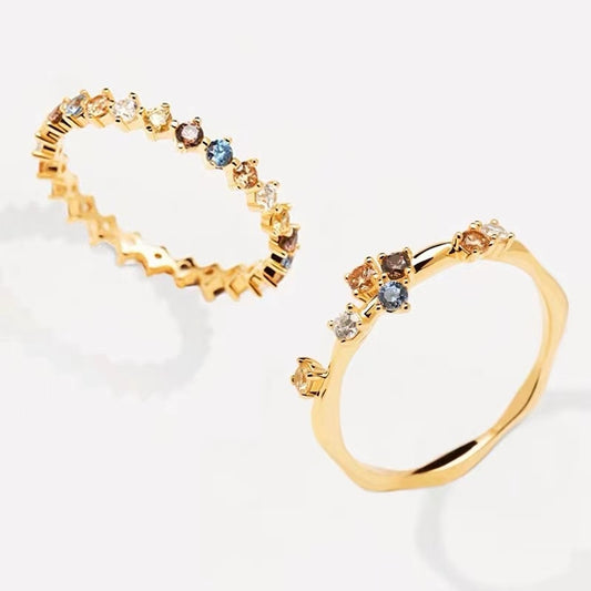 Sterling Silver Fine Crystal Rings