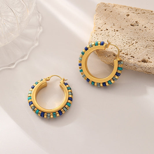 Green Stones Earrings