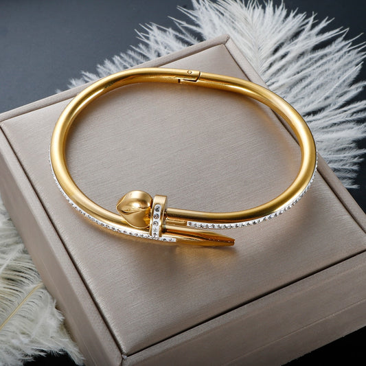 Love Heart Crystal Bangle